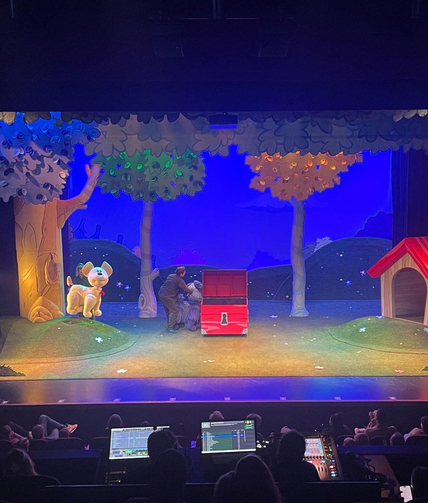 Theatertechniek tijdens een live voorstelling